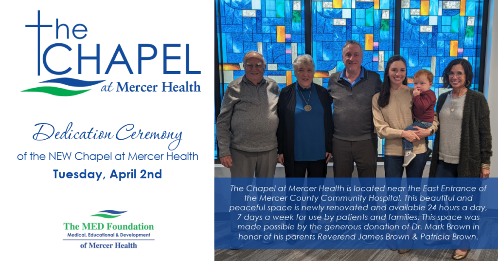 Mercer Health Holds Dedication Ceremony for The Chapel